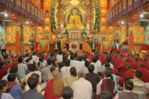 Enseignement du Karmapa à Sarnath