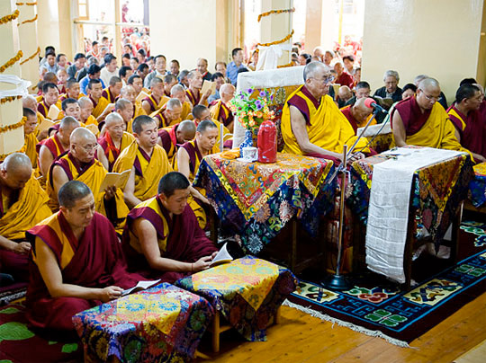 Sa Sainteté le Dalaï Lama et le Gyalwang Karmapa