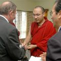 Le Karmapa rencontre une délégation de cinq membres du parlement Français